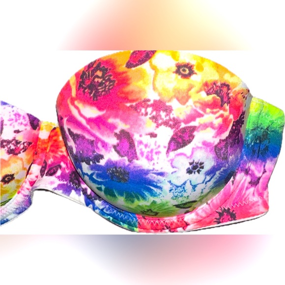 Victoria’s Secret PINK Floral Strapless Push-Up Bra - Picture 2 of 4